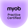 MYOB Practice Compliance certification badge